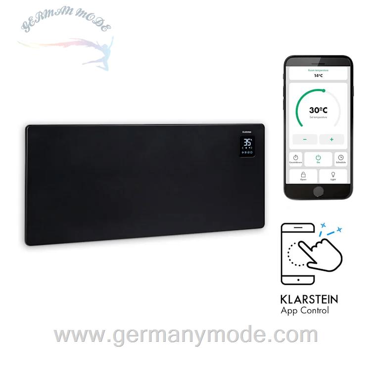 بخاری برقی همرفتی هوشمند کلارشتاین آلمان Klarstein Bansin Smart 2500 Konvektionsheizgerät Schwarz 2500 watt Freistehend, Wandmontage