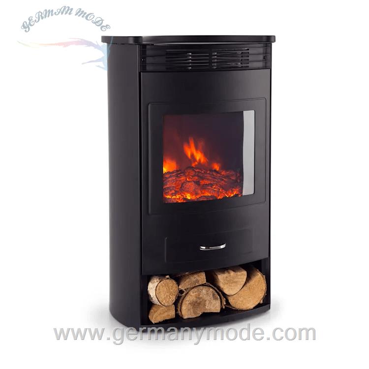شومینه برقی کلارشتاین آلمان Klarstein Bormio Elektrischer Kamin Schwarz 1900 watt