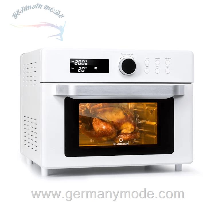سرخ کن هوای گرم 23 لیتری کلارشتاین آلمان Klarstein Prime Air Heißluftfritteuse , Backofen 1500 watt Weiß