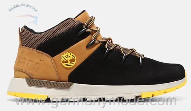 کتانی کوهنوردی مردانه تیمبرلند آمریکا Timberland SPRINT TREKKER LEATHER HIKING BOOT FOR MEN IN BLACK