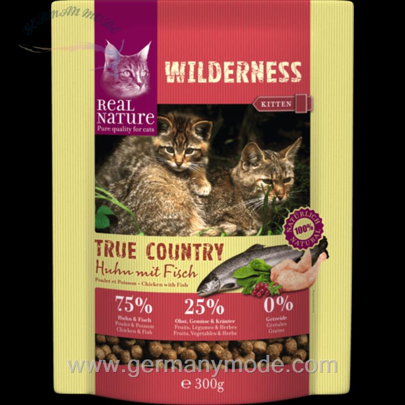 غذا خشک گربه رئال نیچا آلمان REAL NATURE WILDERNESS Kitten True Country Huhn mit Fisch 300g