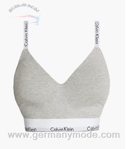 نیم تنه زنانه کلوین کلین آمریکا Calvin Klein Full Cup Bralette Modern Cotton Grey Heather 000QF7060EP7A