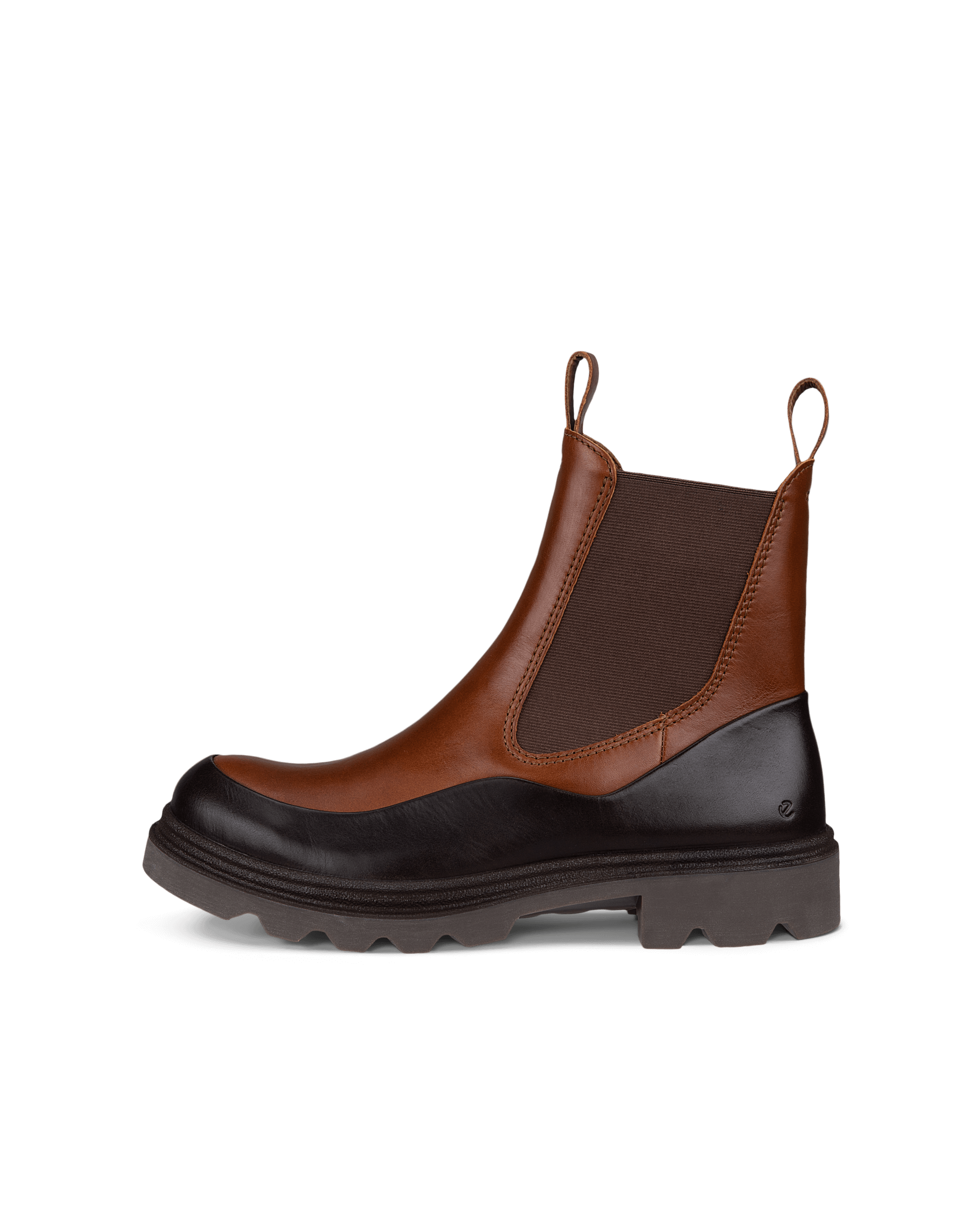 نیم بوت زنانه اکو دانمارک ECCO GRAINER W Damen Chelsea Boot aus Leder Braun