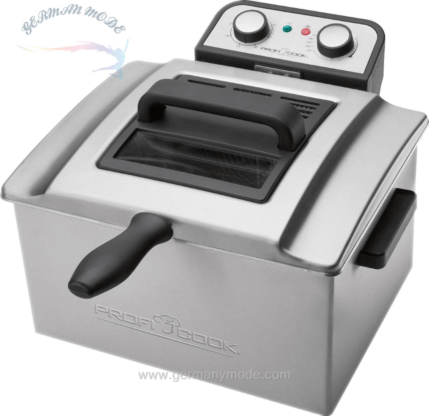 سرخ کن پروفی کوک آلمان ProfiCook Kaltzonenfritteuse PC-FR 1038- 3000 W- Fassungsvermögen 1 kg