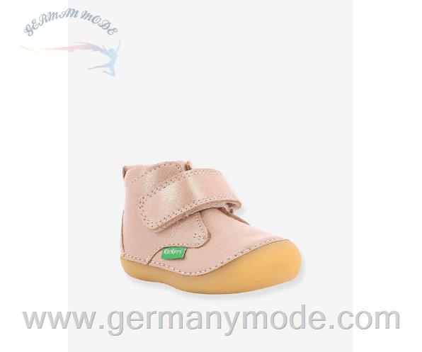 کفش کودک نو پا کیکرز فرانسه Kickers Mädchen Baby Lauflern-Boots Sabio KICKERS - rosa metallic