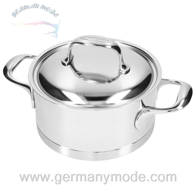 قابلمه 18سانت آتلانتیس درب دار دمایر بلژیک Demeyere Atlantis Kochtopf 18 cm