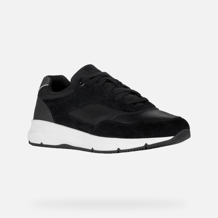 کتانی مردانه جی اوکس ایتالیا GEOX NIEDRIGE SNEAKERS Radente Herr Schwarz