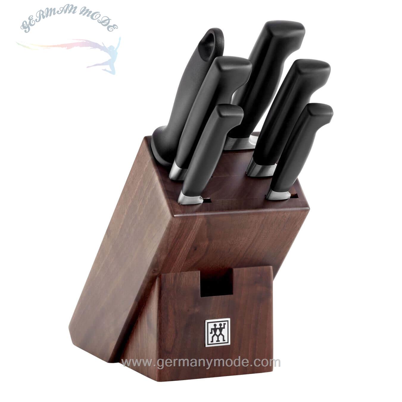 ست چاقو آشپزخانه ۷ پارچه زولینگ آلمان ZWILLING VIER STERNE MESSERBLOCKSET 7-TLG- NATUR