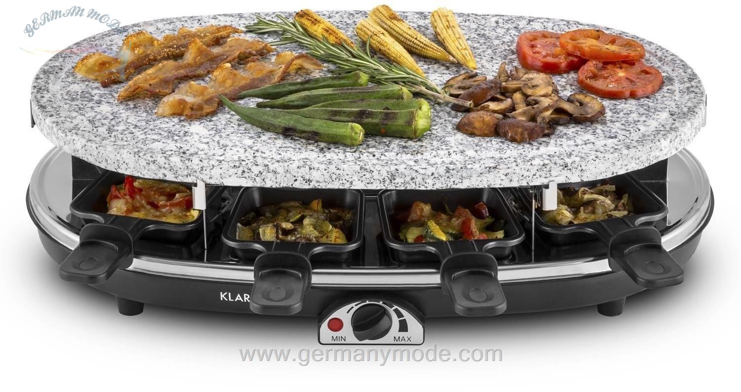 گریل راکلت پز و استیک پز برقی کلارشتاین آلمان Klarstein Steaklette Raclette Raclettegrill Schwarz 1500 watt