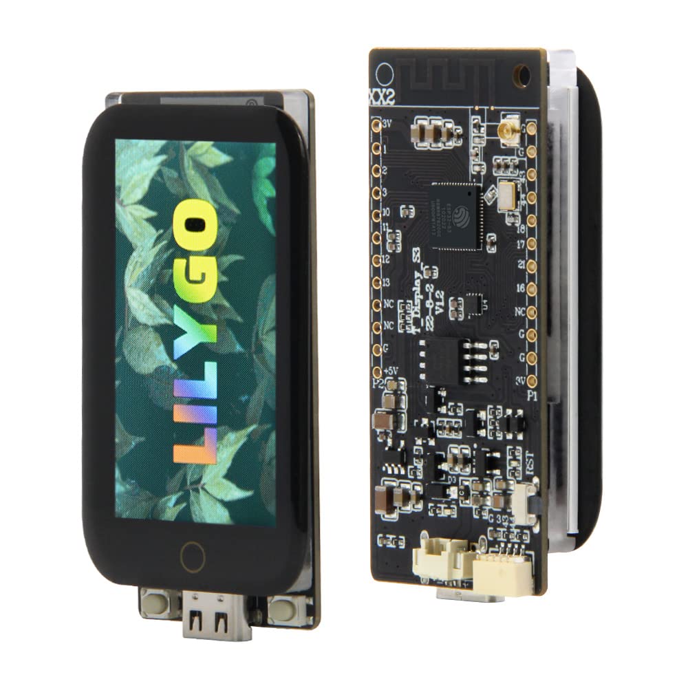 خرید از آمازون - LILYGO T-Display-S3 ESP32-S3 1.9 Zoll ST7789 LCD صفحه نمایش لمسی Entwicklungsboard TTGO Wireless Modul نسخه mit صفحه نمایش لمسی