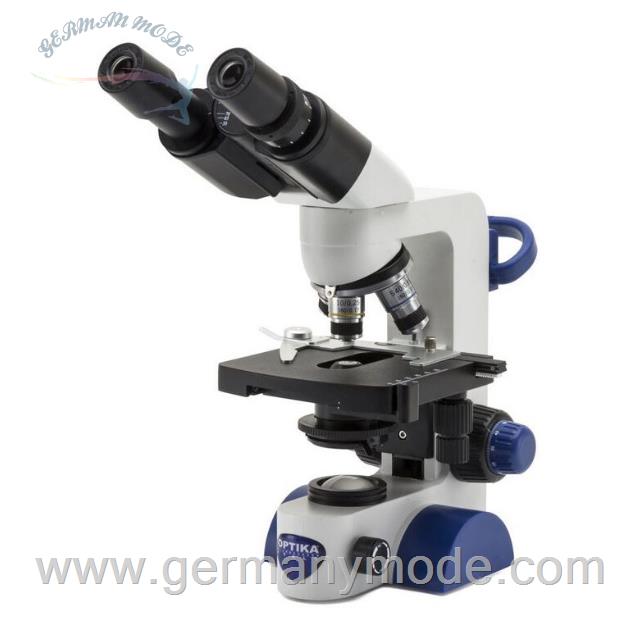 میکروسکوپ اپتیکا ایتالیا OPTIKA Mikroskop B-66, bino, 40-400x, LED, Akku, Kreuztisch