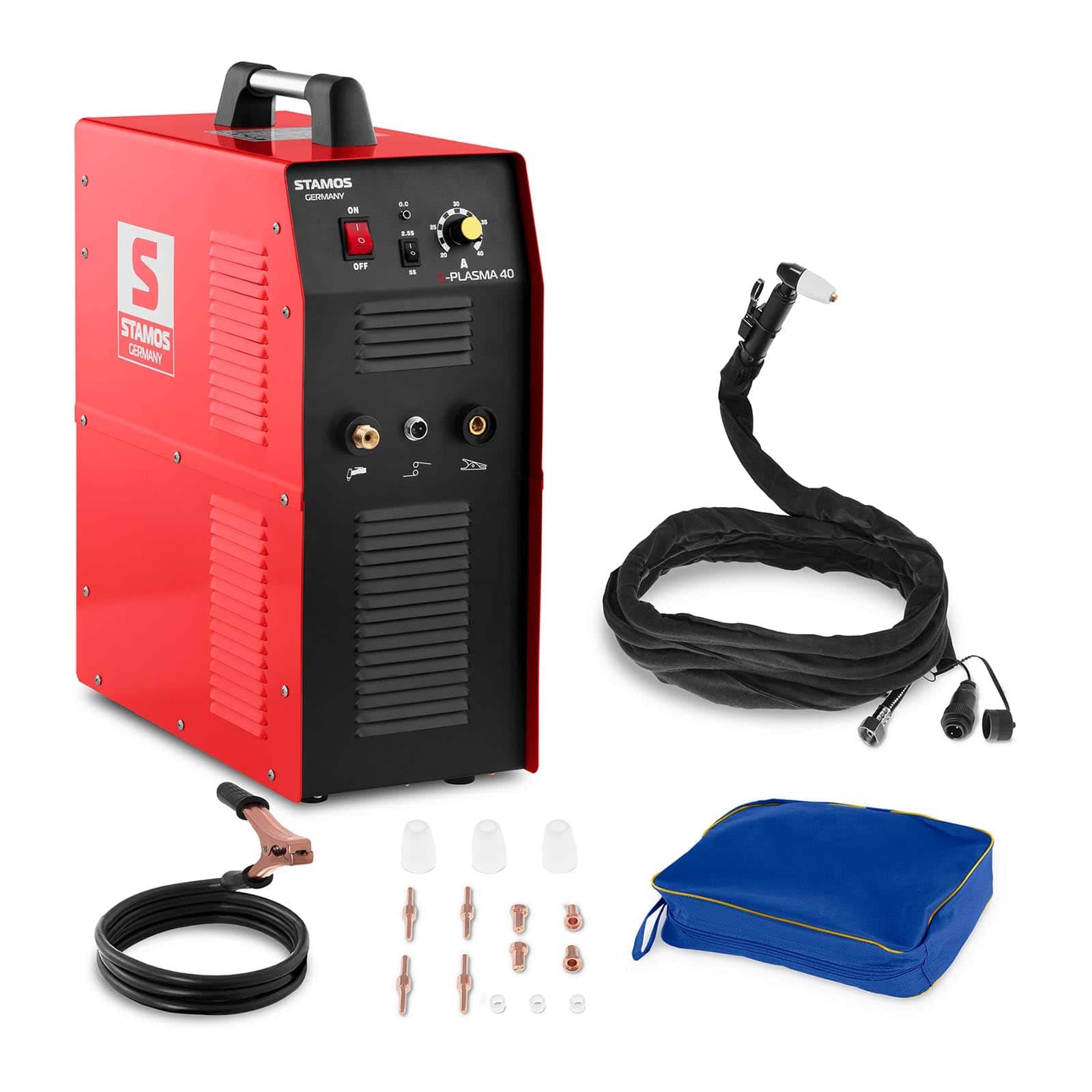 خرید از آمازون - برش پلاسما استاموس آلمان S-PLASMA 40 20-40 کمپرسور برش 10 میلی متری کمپرسور هوای فشرده V-MOSFET دستگاه برش پلاسما برش پلاسما دستگاه برش پلاسما