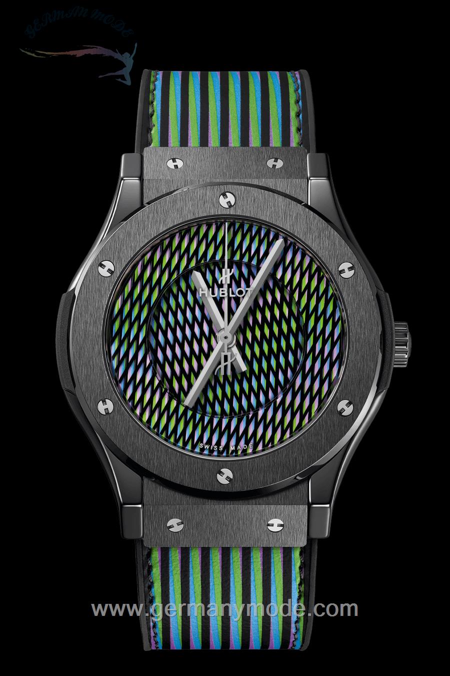 ساعت مچی مردانه هابلوت سوئیس HUBLOT CRUZ DIEZ CERAMIC 45MM