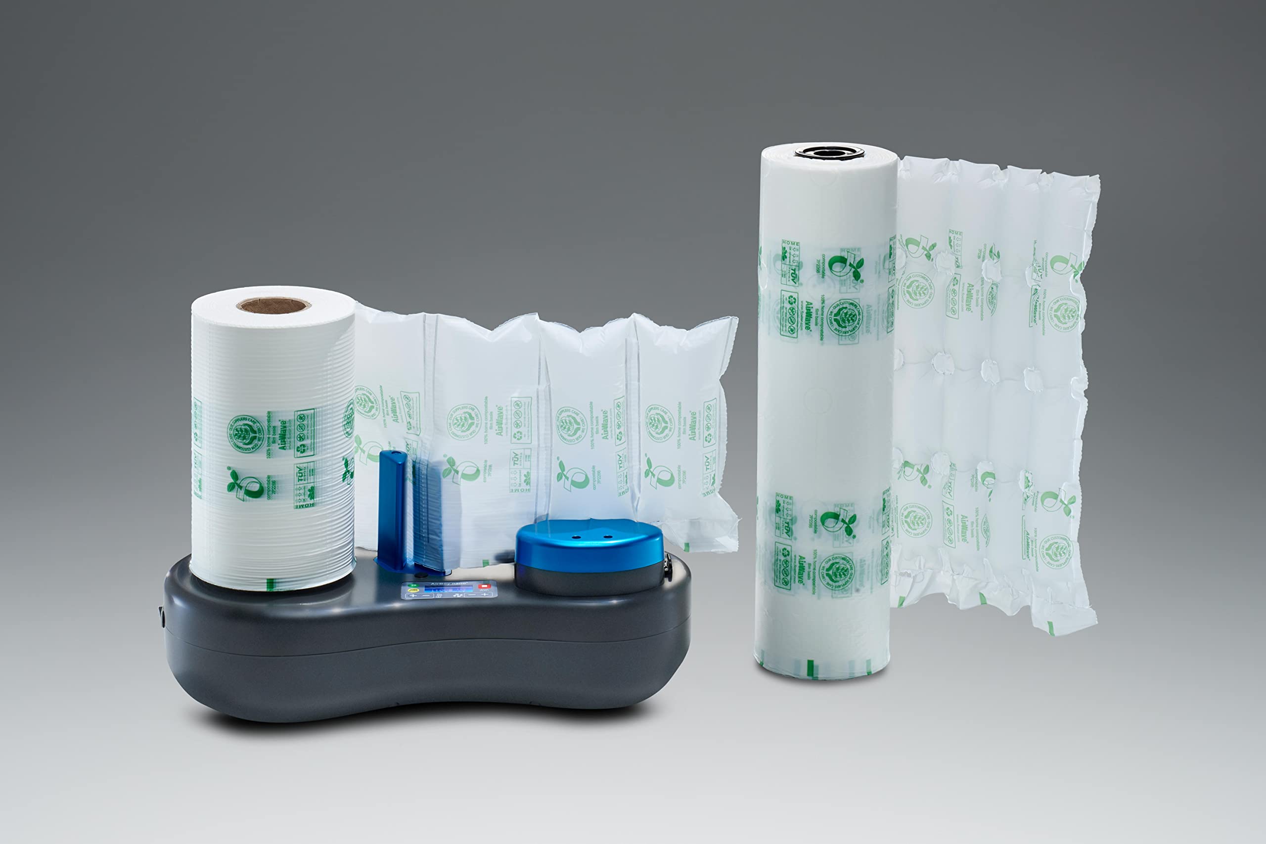دستگاه بالشتک هوا AirBoy nano4 - ست با 2 رول فیلم بالشتک هوا (AirWave BIO-compostable خانگی)