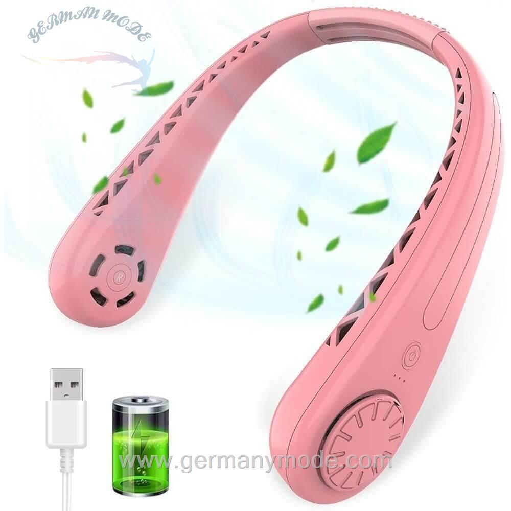 پنکه شارژی گردنی گلدجی GelldG Mini USB-Ventilator Nackenventilator