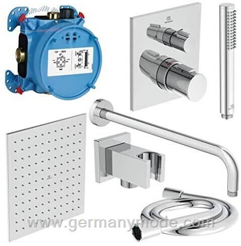 ست شیرآلات دوش حمام توکار ایدیل استاندارد Ideal Standard Ceratherm C100 Armaturen Paket  A7572  chrom A7572AA