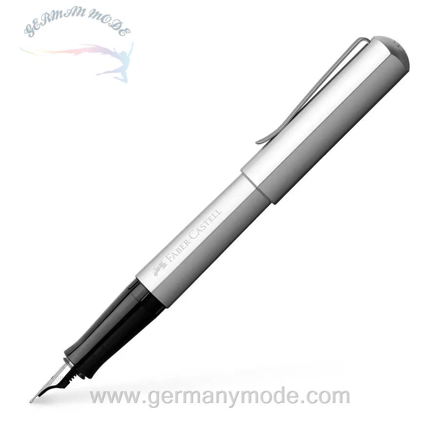 خودنویس فابرکاستل آلمان FABER CASTELL Füller Hexo silber breit