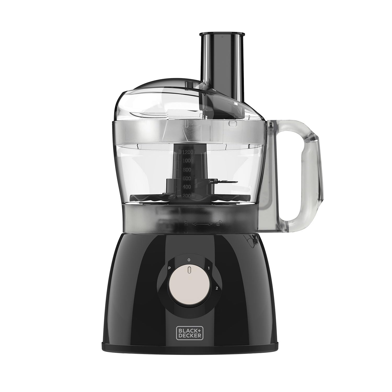 خرد کن بلک اند دکر آمریکا BLACK+DECKER BXFPA600E - خردکن، قدرت 600 وات، ظرفیت 1.2 لیتر، دیسک برگشت پذیر، 2 تنظیم سرعت، تیغه فولادی ضد زنگ، قفل ایمنی روی کاسه و درب