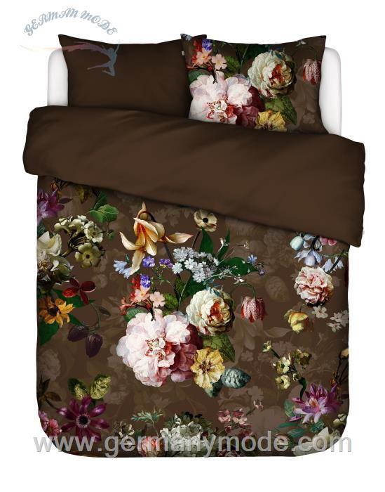 رو تختی اسنزا هلند ESSENZA Fleur Chocolate Bettwäsche