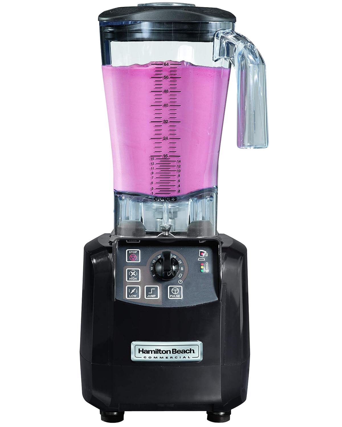 مخلوط کن همیلتون بیچ آمریکا Commercial HBH650-CE Tempest Bezel، Jump Cycler، مشکی/شفاف