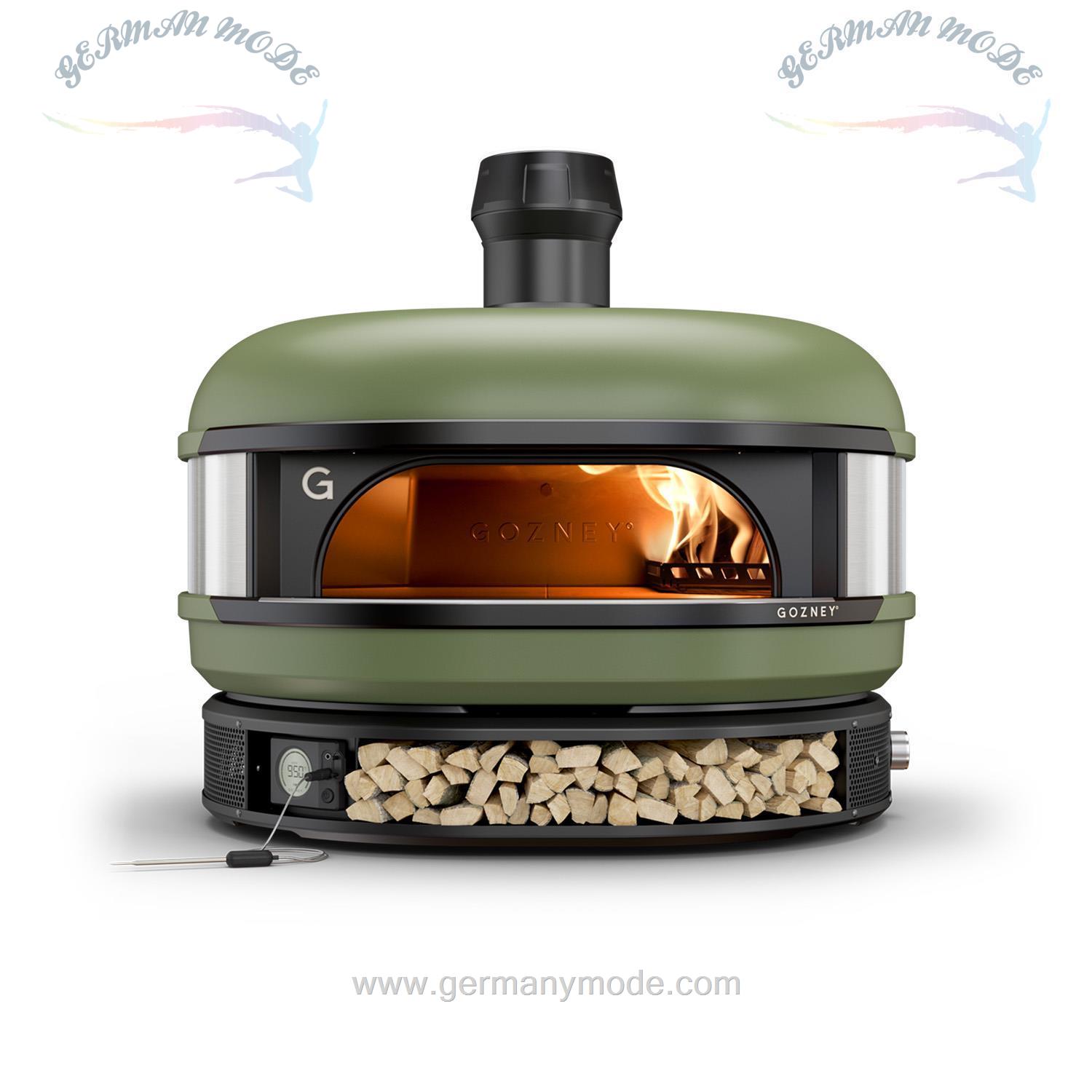فر پیتزا چوب سوز گازی خانگی گوزنی Gozney° Dome Multi-fuel Pizzaofen Olivgrün