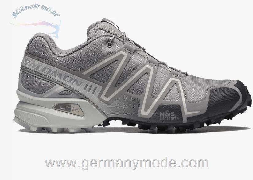 کتانی اسپرت مردانه زنانه سالامون فرانسه SALOMON SPEEDCROSS 3 REFLECT Sportliche Schuhe Unisex Gull / Black / Reflective Silver