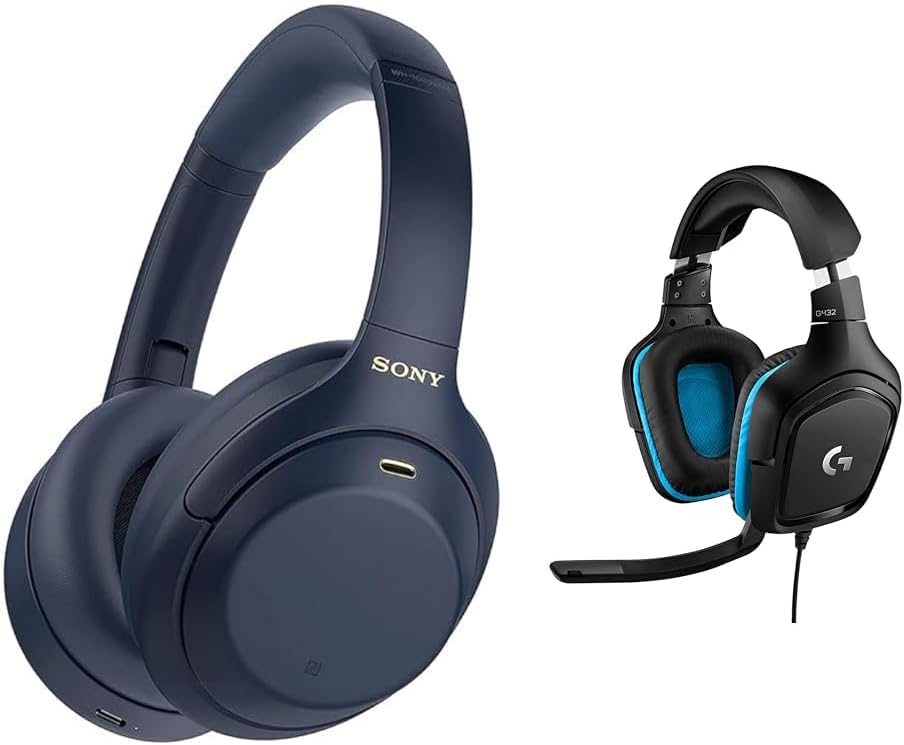 هدفون حذف نویز بلوتوث بی‌سیم سونی WH-1000XM4 باتری 30 ساعته و هدست بازی سیمی Logitech G432