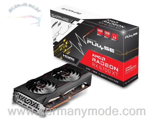 کارت گرافیک 12 گیگابایت سافایر Sapphire Radeon RX 6700 XT Pulse OC 12GB GDDR6