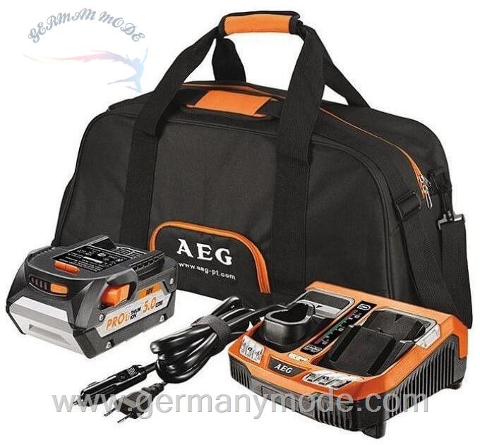 باطری 18 ولت و شارژر آاک آلمان AEG Set L1850BLK