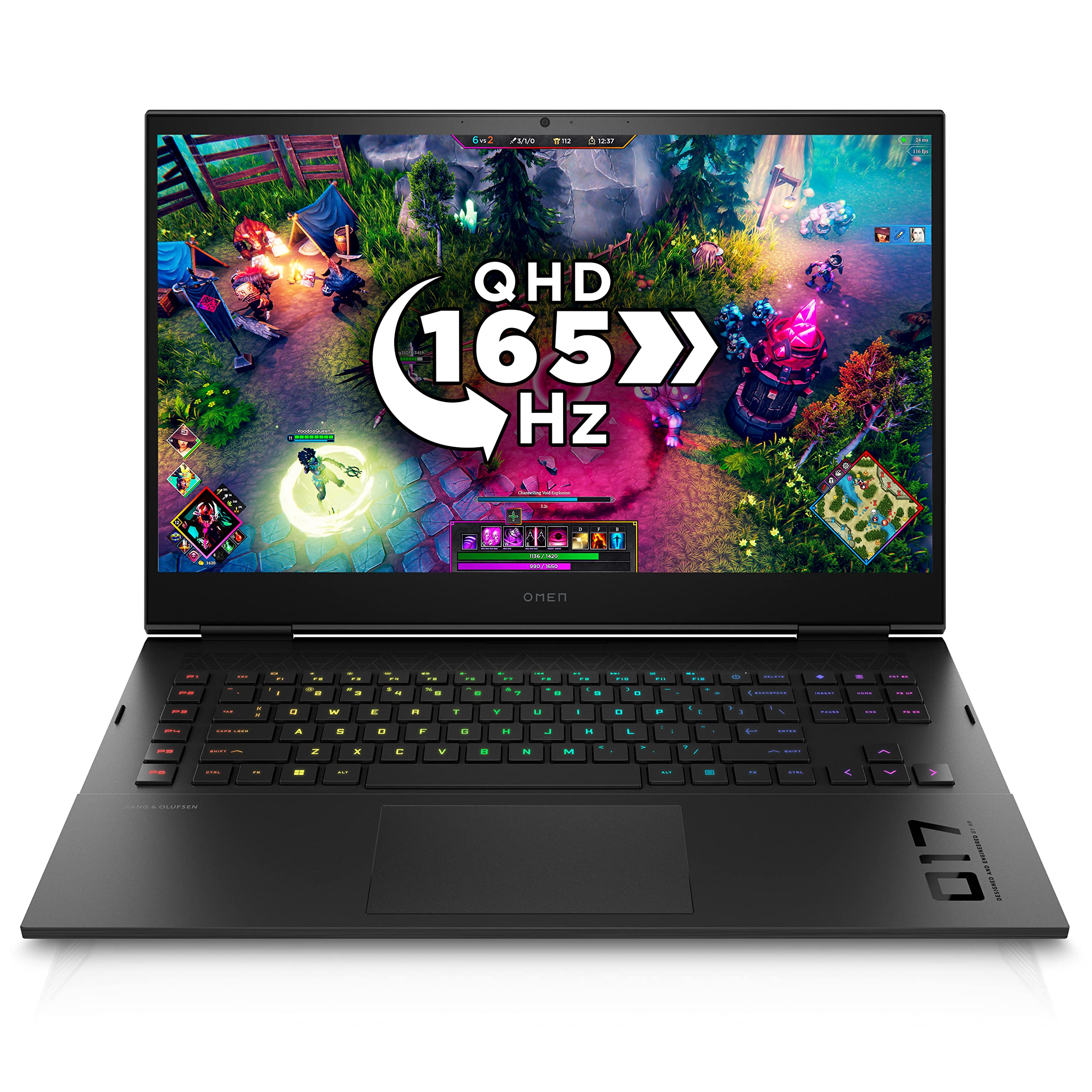 خرید از آمازون - HP OMEN Gaming Laptop 17-ck2000na | Intel® Core™ i9-13900HX Processor | 32GB RAM | 2TB SSD | NVIDIA® GeForce RTX™ 4080 Laptop GPU | 17.3 inch QHD 16:9 display | 165Hz | Microsoft Windows 11 | Black