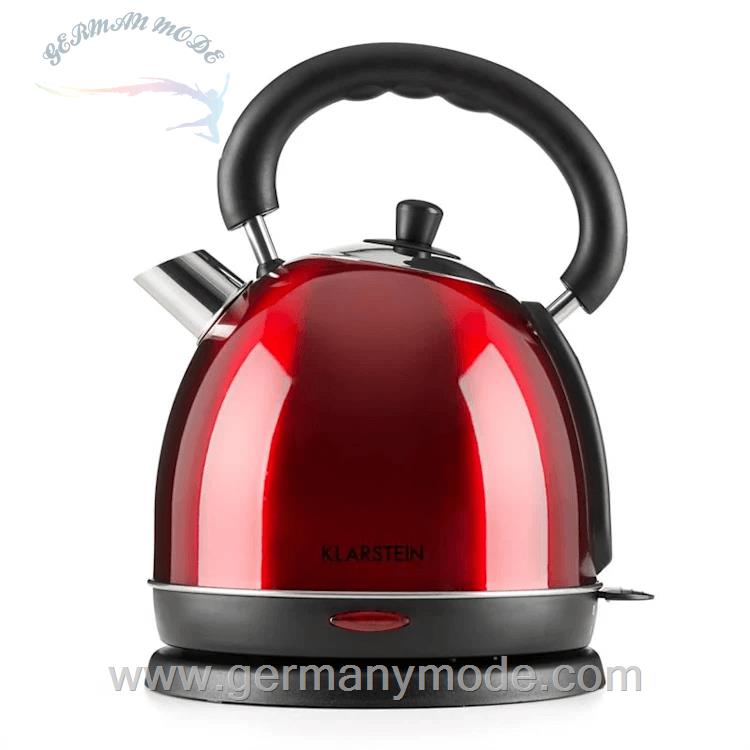کتری شارژی 1.8 لیتری کلارشتاین آلمان Klarstein Teatime Wasserkocher 1850 watt 1,8 Ltr Rot