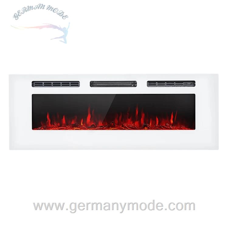 شومینه برقی توکار کنترل دار کلارشتاین آلمان Klarstein Galeras Elektrischer Wand- und Einbaukamin Elektrischer Kamin Weiß
