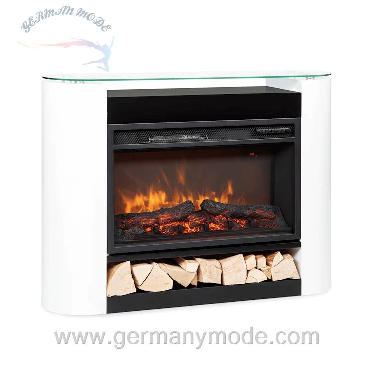 شومینه برقی کلارشتاین آلمان Klarstein Studio 10 Arc Elektrokamin Elektrischer Kamin Weiß 1800 watt
