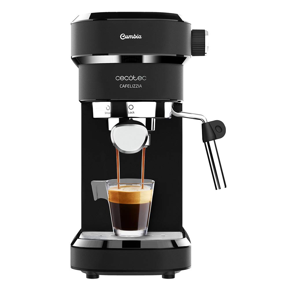 اسپرسو ساز سکوتک اسپانیا Cecotec مدل Cafelizzia 790 Black برای اسپرسو و کاپوچینو. سیستم گرمایش سریع، فشار ۲۰ بار، حالت اتوماتیک برای ۱ و ۲ قهوه، نازل بخار چرخان، مخزن ۱.۲ لیتری