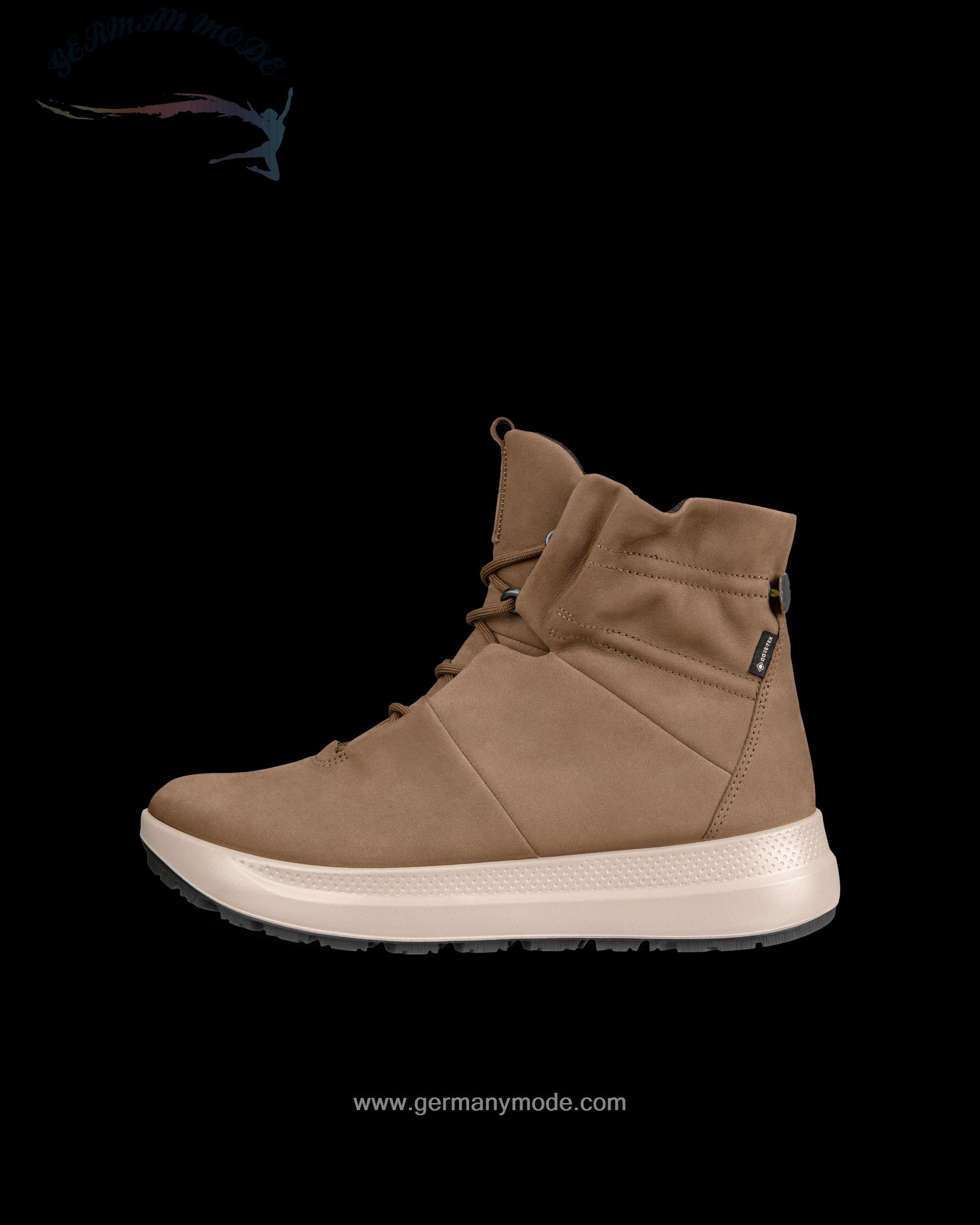 نیم بوت ضد آب زنانه اکو دانمارک ECCO SOLICE Damen Wanderschuh aus Nubukleder mit Gore-Tex Braun