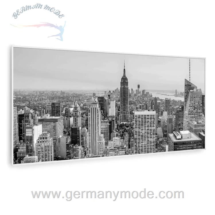 بخاری مادون قرمز هوشمند کلارشتاین آلمان Klarstein Wonderwall Air Art Smart Infrarotheizung New York City weiber Rahmen120 x 60 cm