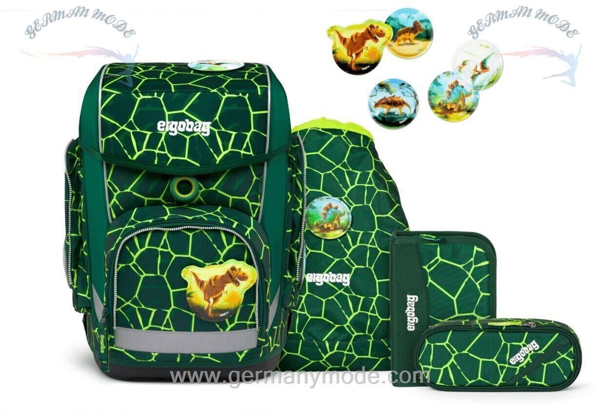 ست 5 تایی کوله پشتی مدرسه 19 لیتر کوله ورزشی جامدادی ارگوبگ ergobag Cubo Set (2023) BärRex