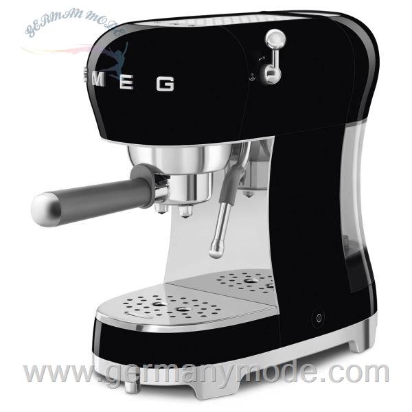 اسپرسو ساز پرتافیلتر دهه 50 اسمگ ایتالیا Smeg ECF02BLEU Espressomaschine mit Siebträger im 50er Jahre Retro Design