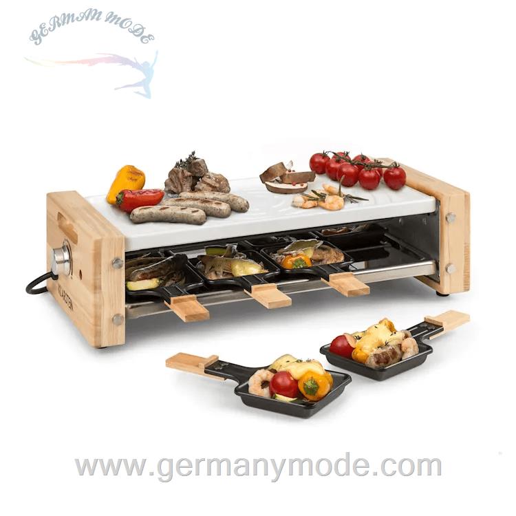 گریل راکلت پز برقی کلارشتاین آلمان Klarstein Chateaubriand Nouvo Raclette-Grill Raclettegrill 1200 watt Schwarz