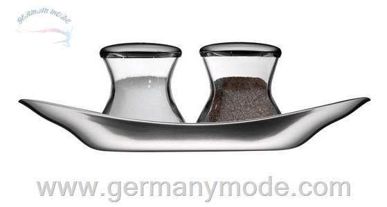 ست نمک دان فلفل دان 3 پارچه وی ام اف آلمان WMF Wagenfeld Pfeffer- Salzstreuer-Set