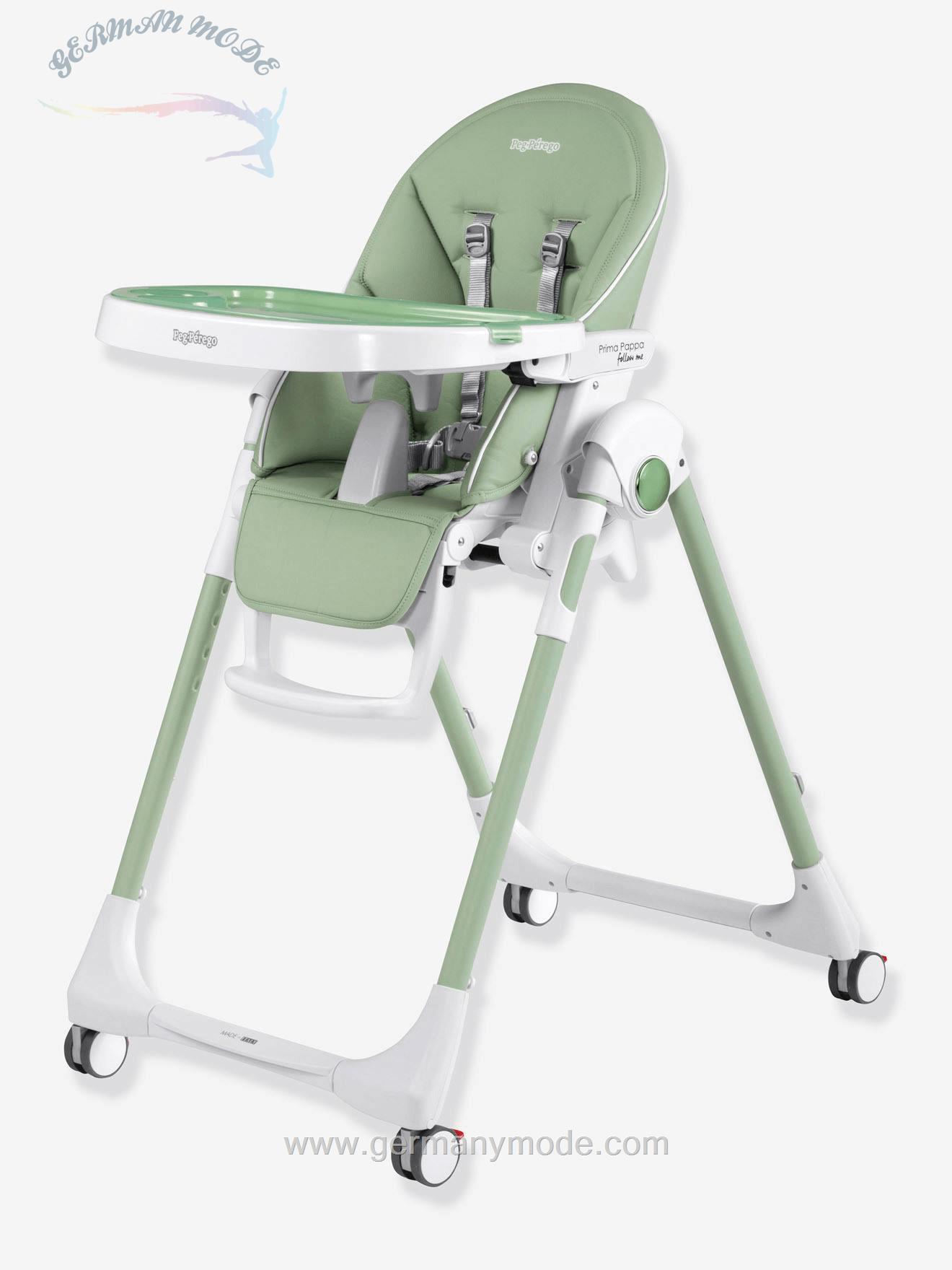 صندلی غذا چرخ دار کودک پگ پرگو Peg Perego Hochstuhl Prima Pappa Follow Me PEG PEREGO - einfarbig hellgrun