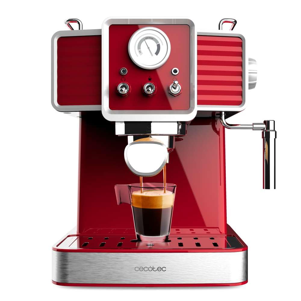 اسپرسو ساز سکوتک اسپانیا Cecotec Express مدل Power Espresso 20 Tradizionale Light Red، اسپرسو و کاپوچینو، 20 بار و ترموبلاک