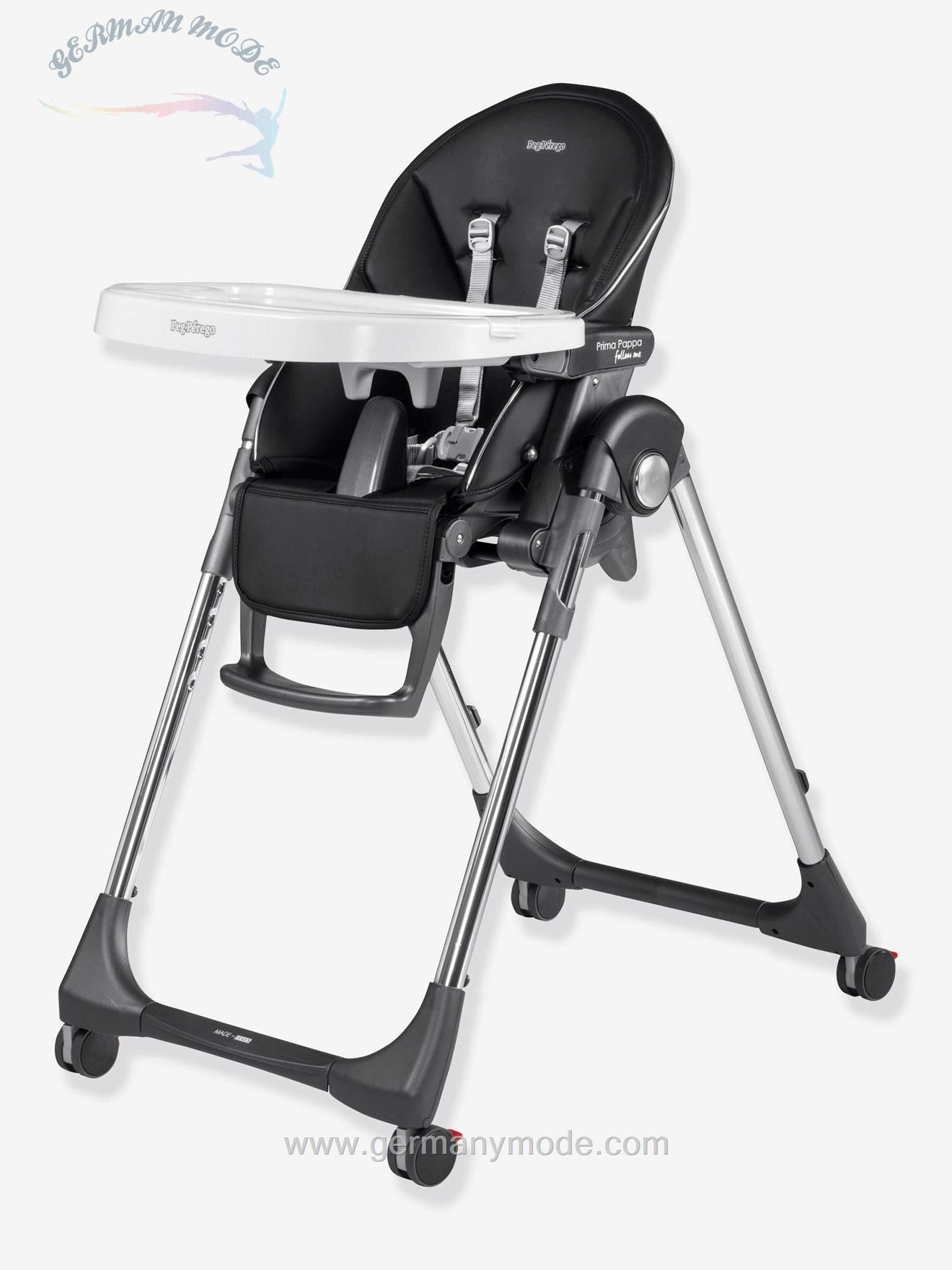 صندلی غذا چرخ دار کودک پگ پرگو Peg Perego Hochstuhl Prima Pappa Follow Me PEG PEREGO - schwarz