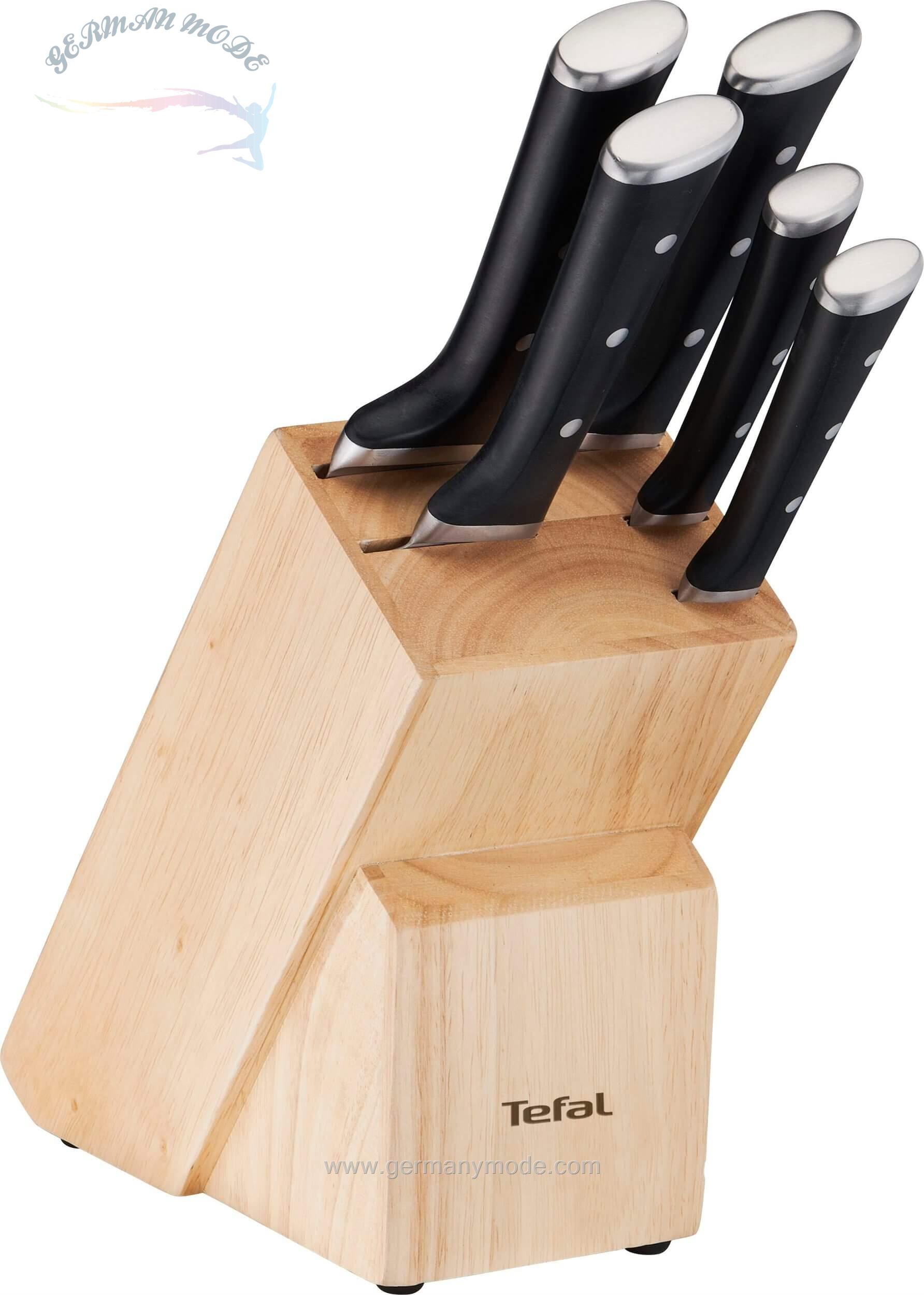ست چاقو آشپزخانه 6 پارچه تفال فرانسه Tefal K232S574 Ice Force 6-teilig