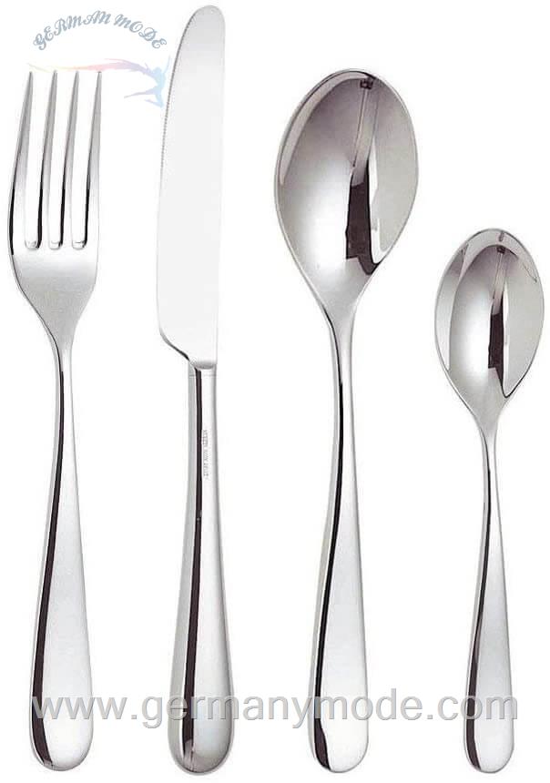 سرویس قاشق چنگال 24 پارچه السی ایتالیا Alessi Tafelbesteck 24-teilig 18/10 mit Hohlheft-Messern