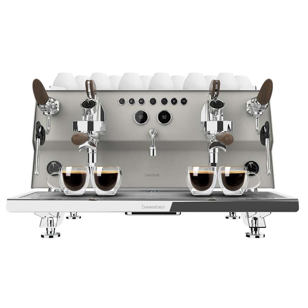 اسپرسو ساز تجاری سکوتک اسپانیا Cecotec Barista Baristeo Intima، دستگاه اسپرسو باریستا حرفه ای، سیستم پیش دم، پمپ 15 بار، پر کردن آسان، گرمکن فنجان