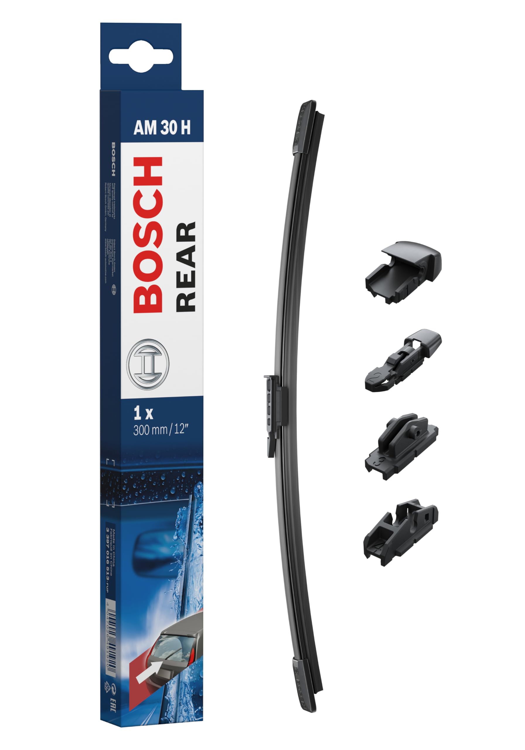 خرید از آمازون - Bosch AM30H - برف پاک کن شیشه عقب - طول: 300 میلی متر - برف پاک کن شیشه جلو برای شیشه عقب