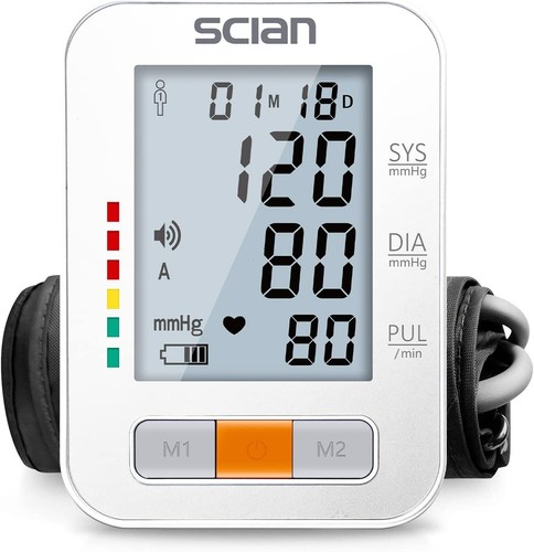 خرید از ایبی - نمایشگر SCIAN LCD مانیتور فشار خون مانیتور ضربان قلب بالای بازو که فشار خون را اندازه گیری می کند