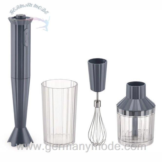 گوشت کوب برقی السی ایتالیا Alessi Plisse Stabmixer-Set 4-tlg. grau