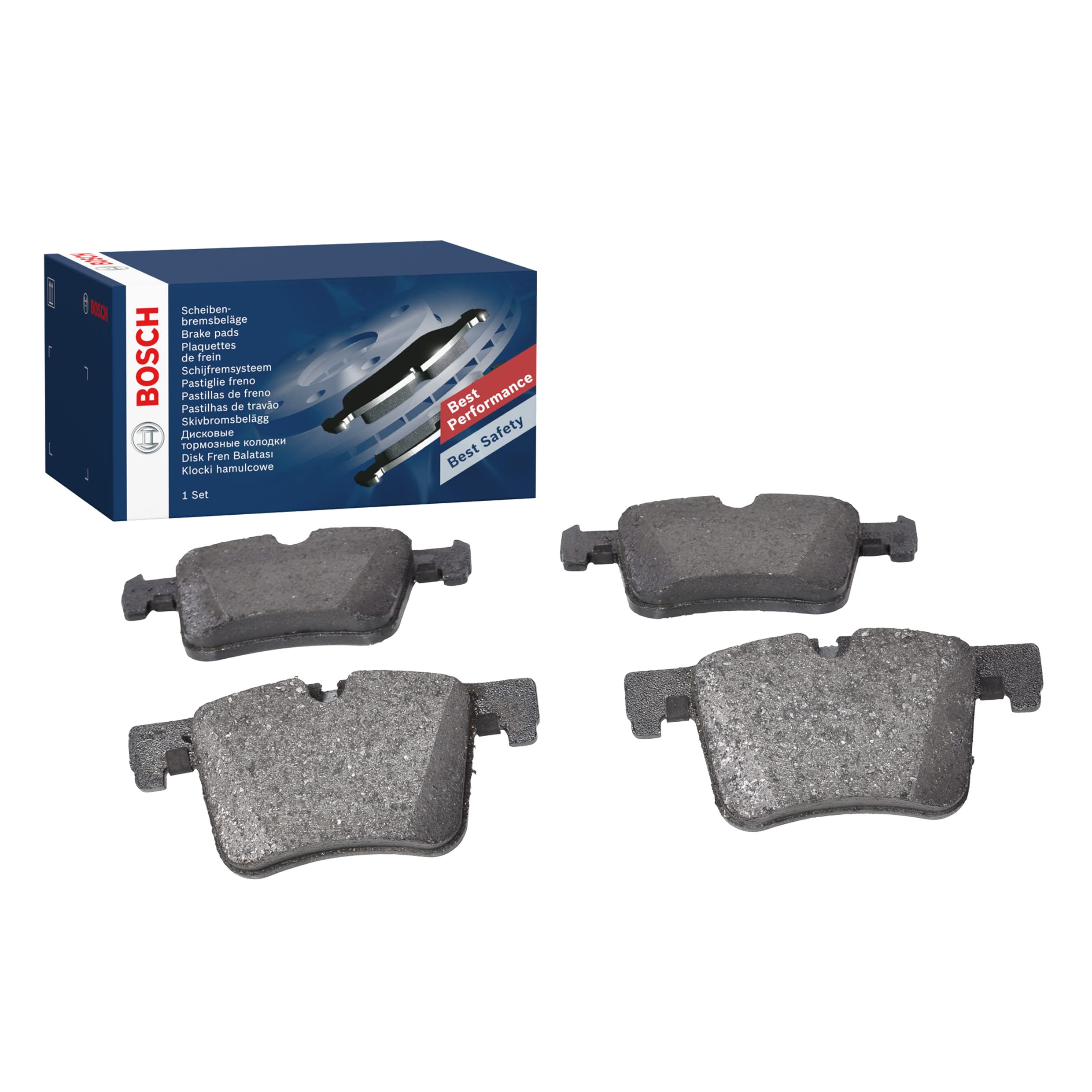 لنت ترمز بوش Bosch BP1408 - محور جلو - گواهی ECE-R90 - چهار لنت ترمز در هر مجموعه